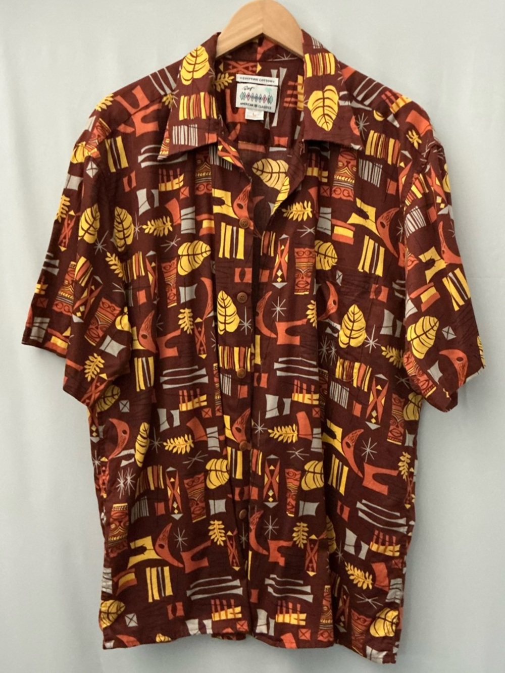 Reyn Spooner American Classics Men's Hawaiian Shirt Size L
